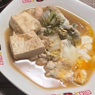 白菜と豆腐の煮込み